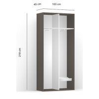 DULAP LEX 100-218-45 D GRI/CZP